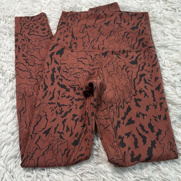 Lululemon Align High-Rise Pant 25" Camo Contour Jacquard Ancient Copper Graphite - Picture 1 of 5